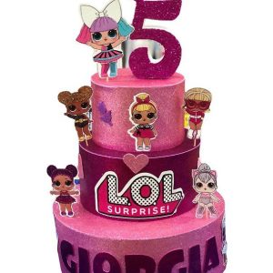 TORTA SCENOGRAFICA LOL SURPRISE PERSONALIZZATA