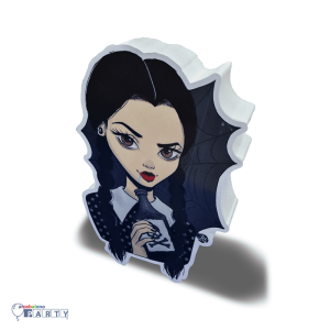 SAGOMA IN POLISTIROLO CON STAMPA FRONTALE  MERCOLEDI’ WEDNESDAY ADDAMS modello b