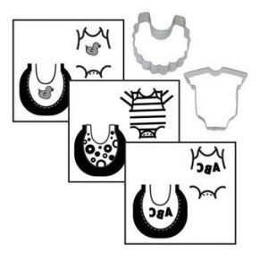 COOKIE CUTTER TEXTURE SET 2 TAGLIAPASTA MINI BABY SET + 3 FOGLI