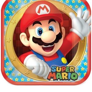 8 Piatti 23×23 cm MARIO BROS