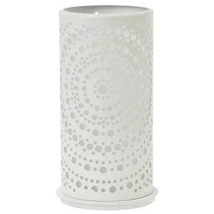 Portacandela Metallo Billy Bianco – 140x75mm – 4pz