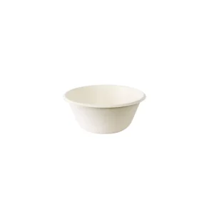 Ciotola Coppa 250 ml – 116x116x50mm – Bagassa – Bianco – 500 pz