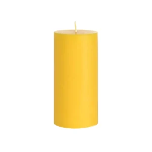Candele pillar 7×15 cm – Giallo – 12 pezzi