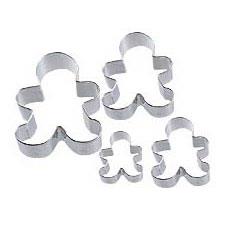 SET 4 TAGLIAPASTA GINGERBREAD BOY WILTON NATALE