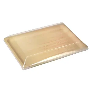 Vassoio legno di pioppo termoformato 40 x 28 c pz. 100
