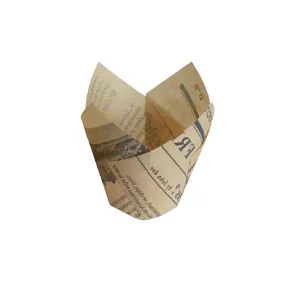 Coppetta da cottura Tulipano  carta siliconata journal, base 17,5 x 17,5 x 17,5 cm, 150 ml pz. 1200