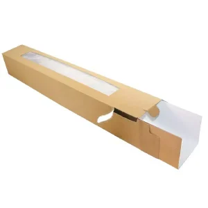 Scatola pasto marrone	con finestra, 600x90x90mm- 50 pz.