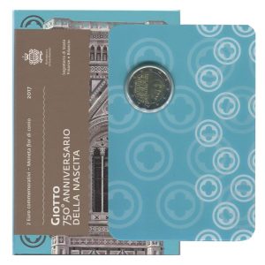 San Marino – 2 euro 750º anniversario nascita di Giotto 2017