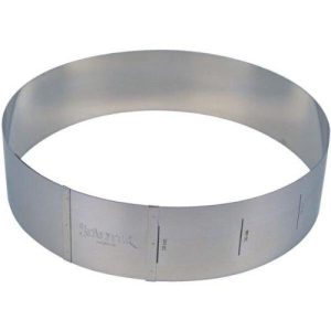 CERNIERA ROTONDA REGOLABILE IN METALLO RING PER DOLCI TORTE SEMI