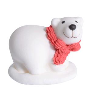3 ORSI POLARI IN ZUCCHERO NATALE DECORAZIONI MODECOR