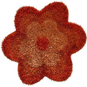 TAPPETO SHAGGY  DAISY ARANCIONE CM 95*95