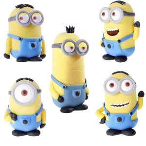 Minions in zucchero 3D 5 modelli Modecor
