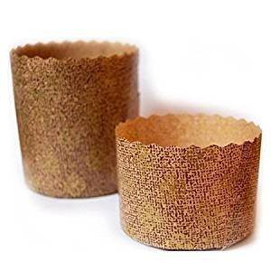 10 x Stampo per PANETTONE 750 gr ALTO in Carta Forno Monouso – ideale per Panettoni, Panettone Gastronomico, Canasta
