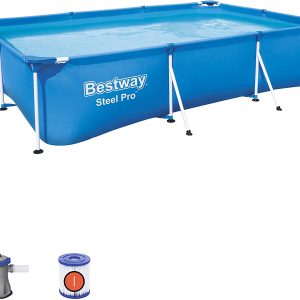 BESTWAY 56411 PISCINA STEEL PRO FRAME RETTANGOLARE CM. 300X201X66