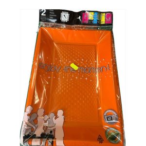 Vassoi in PLastica Rigida Gold Arancione  Plast pz 2