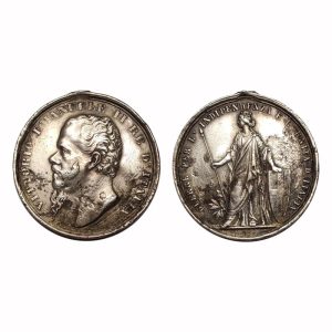 Regno D’Italia – Vittorio Emanuele II – Guerre Per L’Indipendenza Italiana – Argento