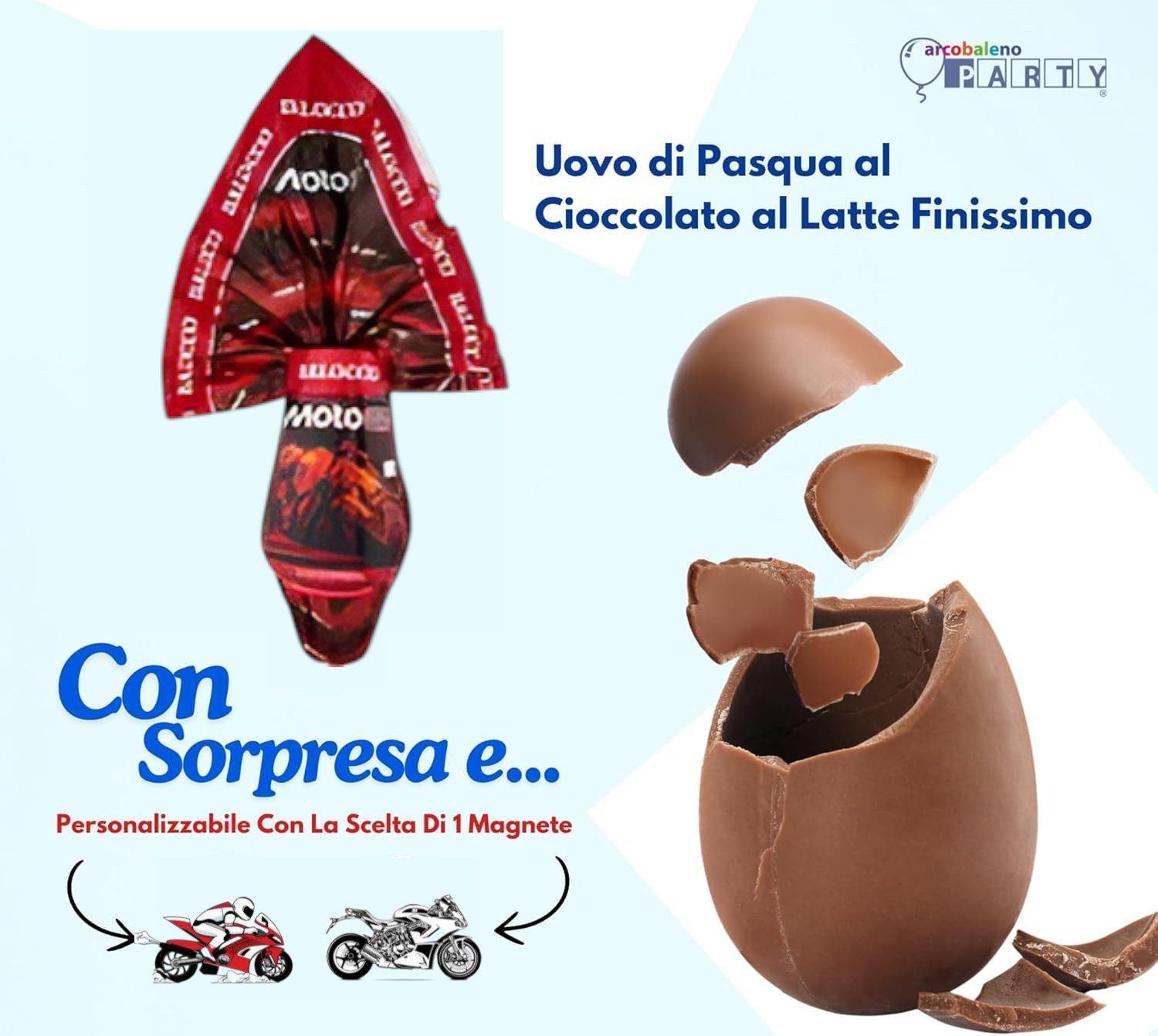 Moto Gp Uovo di Pasqua gr 240 versione a scelta - immagine 3