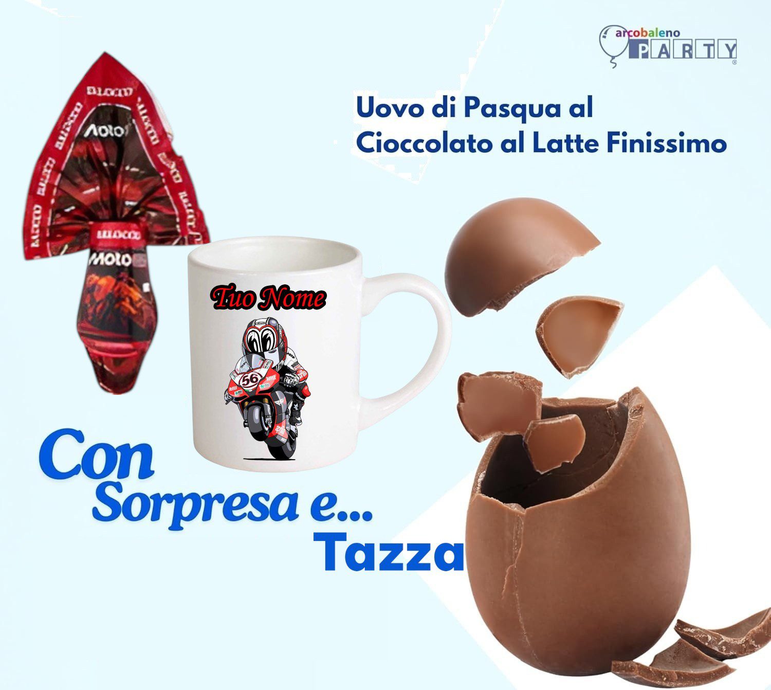Moto Gp Uovo di Pasqua gr 240 versione a scelta - immagine 4