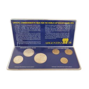 Argentina – Set di monete dei Mondiali di calcio 1978 – proof