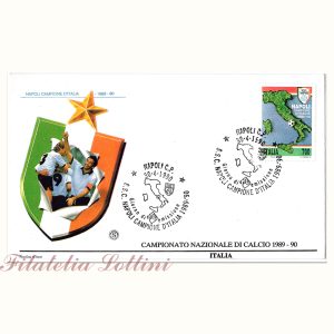 Napoli Campione D’Italia 1989/90 – Busta Primo Giorno
