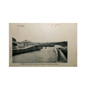 Cornate (Monza Brianza) – Fiume Adda – Canale scaricatore impianto idroelettrico – 1904