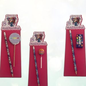 kpop Demon Hanters Matite con Nome  personalizzato Chupa Chups  Mini Smarties o lecca lecca  gadgets di fine festa modello a scelta kit da pz 10