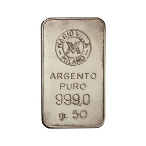 Lingotto Mario Villa Milano In Argento Puro – 50 gr.