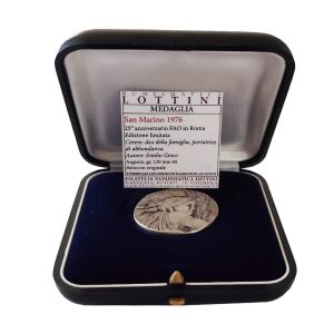Medaglia in argento 25° anniversario FAO – San Marino 1976