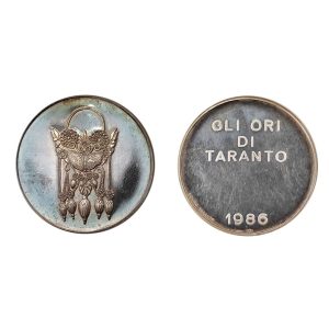 Medaglia gli ori di Taranto – Arg. 925 proof – 1986