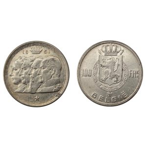 Belgio – Leopoldo III – 100 Franchi – 1951