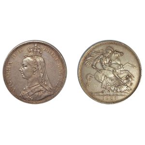 Gran Bretagna – Vittoria – 1 Corona Argento (2° Ritratto) – 1887 – Spl