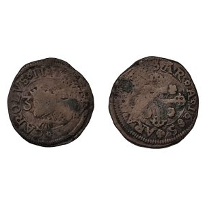 Carlo II di Spagna – 3 Cagliaresi – 1685 – MB/BB – RARA