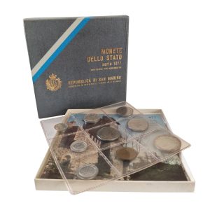 San Marino – Serie divisionale 1977 Con 500 Lire Argento “Ecologia”