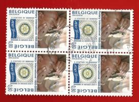 BELGIO -BELGIUM 2005  YT 3337  QUARTINA – QUATRAIN Used € 2,99