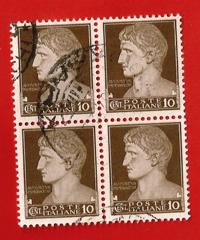 ITALIA / ITALY 1945 YT 463 QUARTINA / QUATRAIN Used € 0.99