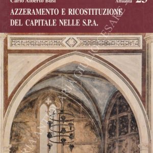 Azzeramento e ricostituzione del capitale nelle S.P.A.