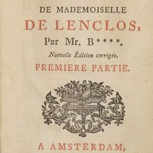 Memoires sur la vie de Mademoiselle de Lenclos